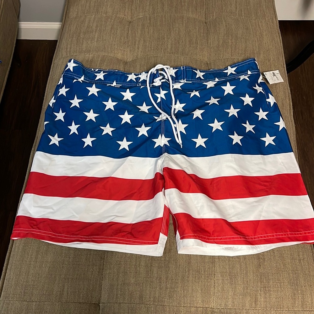 USA Flag Swim Trunks